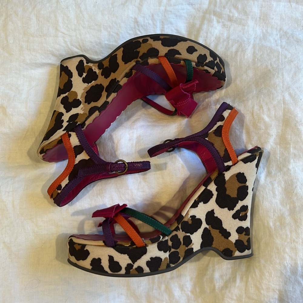 MOSCHINO Vintage Wedge Sandals